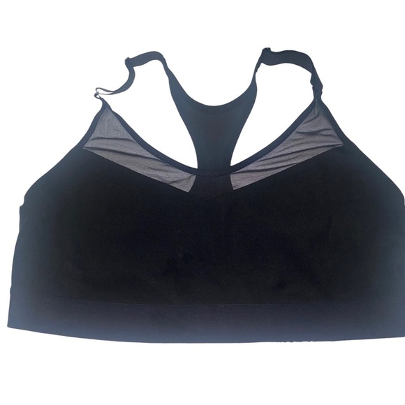 VICTORIA secret sport black sports bra vsx XL racer back mesh - Picture 1 of 5